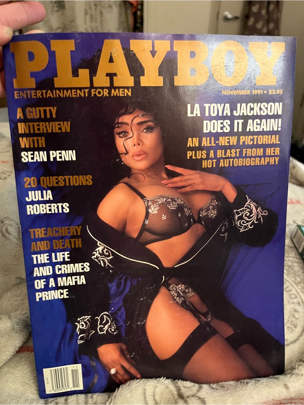 November 1991 Edition Of Playboy Magazine LaToya Jackson On The Cover